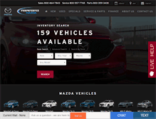 Tablet Screenshot of independencemazda.com